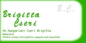 brigitta cseri business card